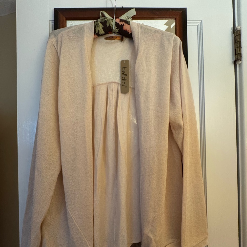 Belldini Cream Knit Cardigan
